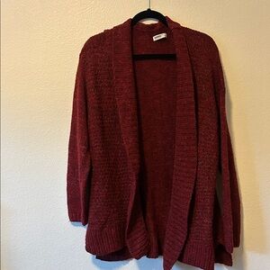 Sonoma Burgundy Women's Cardigan Size Large